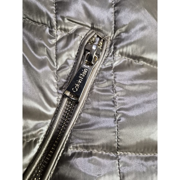 Calvin klein puffer vest Premium Down Women's Size Small Metallic Bronze NWT - Picture 4 of 12